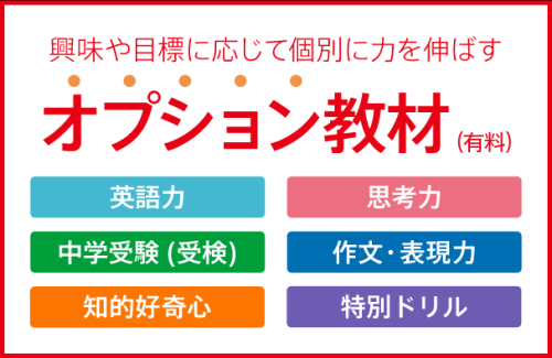 2020年度『進研ゼミ小学講座』のオプション教材