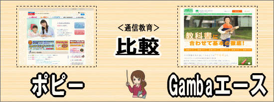 「ポピっこ・ポピー」と「Gambaエース」を比較